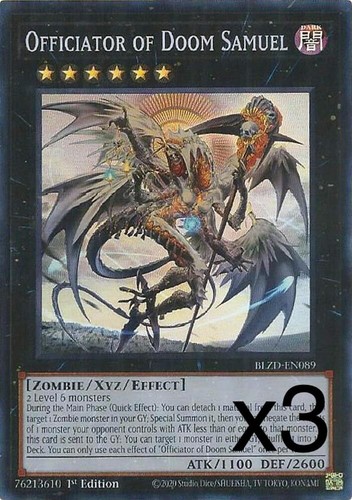 Yugioh officiator doom - 3x,