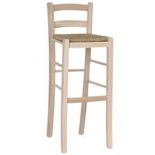 Sgabello alto da bar in legno