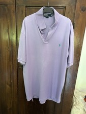 POLO by RALPH LAUREN POLO UOMO COTONE TG. XL Big Tall Colore Lilla