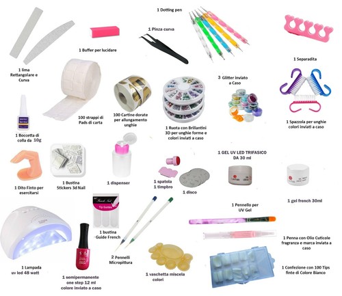 Kit ricostruzione unghie - kit,