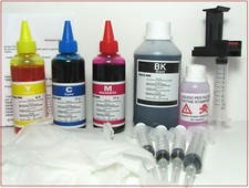 600  ML KIT RICARICA STAMPANTE HP DESKJET 5552 HP 56 NERO  HP 57 COLOR