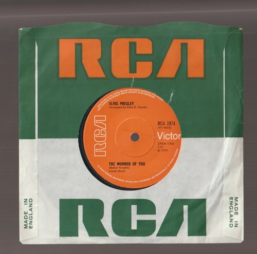 Elvis presley disco giri - disco, 7"