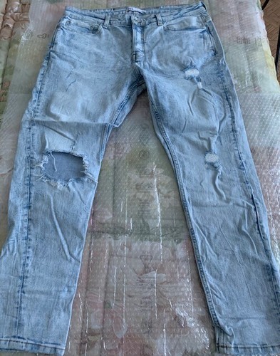 Jeans uomo zara blu chiaro - uomo,