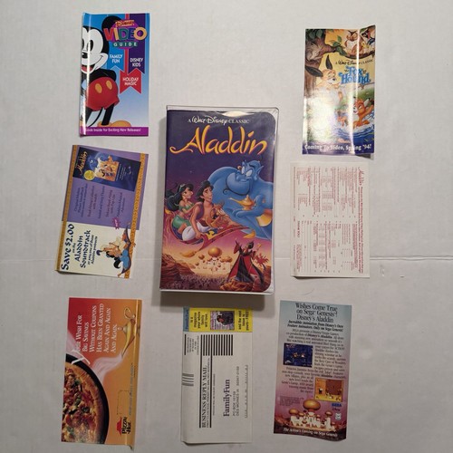 Aladdin black diamond vhs - aladdin,