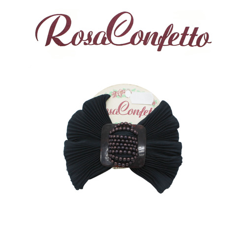Hair clip cotton pleated - pleated, +