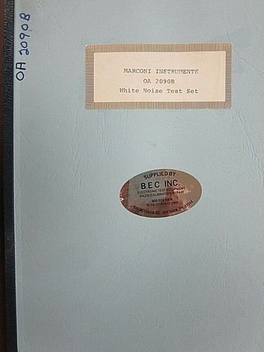 Marconi instruments 2090b - marconi, oa