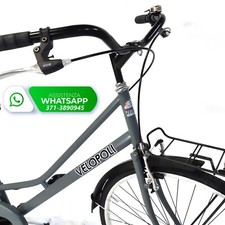 Bicicletta Velopoli SENZA CAMBIO DONNA + Accessori e LUCI LED / Grigia