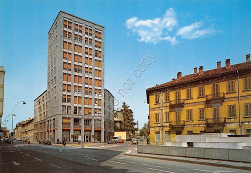 Cartolina busto arsizio piazza - cartolina,