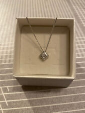 Collana a girocollo in Oro Bianco 18 Carati con Brillanti NUOVA