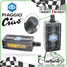 PEDALI COPPIA DI PEDALINI POGGIAPIEDI PIAGGIO SI 50 CIAO BOXER BOSS BRAVO GRILLO