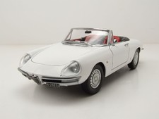 Modellino auto Alfa Romeo 1600 Duetto Spider 1966 bianco 1:18 Touring Modelcars
