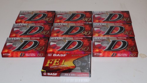 Lotto cassette tdk c90 - 10, d