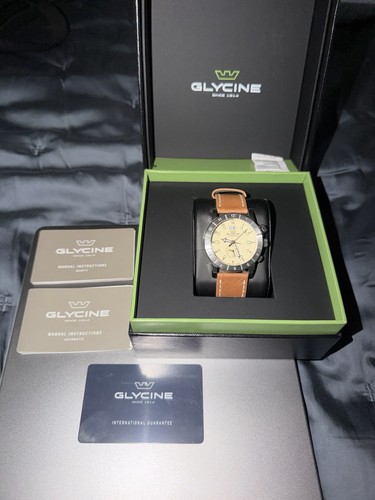 Orologio uomo pelle glycine - orologio,