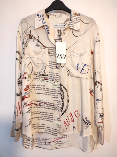 Camicia blusa stampata zara - blusa,