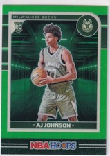 Panini Hoops NBA 2024-25 n. 253 AJ Johnson Rookie verde 146/149