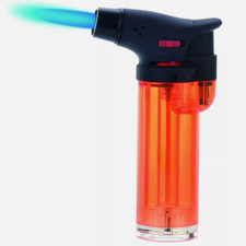 Accendigas a Torcia Accendi Gas Anti Vento Fiamma Blu ricaricabile 1 pezzi