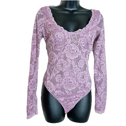 Body pizzo rosa - in,