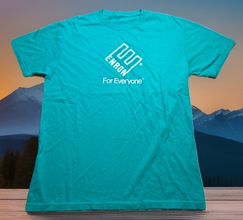 Shirt enron nuova - nuova, logo