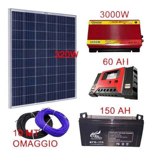Kit fotovoltaico 3kw - fotovoltaico, 1/2/3kw