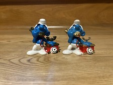 2x Vintage Smurf Figures Peyo