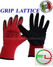 GUANTI NITRILE SPALMATI IN LATTICE   Mis. 7/8/9/10/11 da 12/24/30/36/60 PAIA