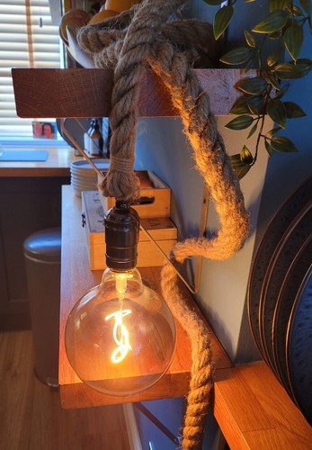 Lampada corda iuta - in, di