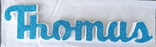Nome personalizzato, Scritta in polistirolo Glitterata ,Per Feste_THOMAS