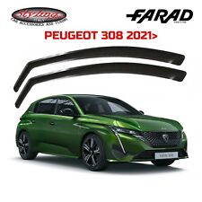DEFLETTORI PEUGEOT 308 (DAL 2021) FARAD SET 2 ANTIVENTO ANTERIORI FUME' 12784