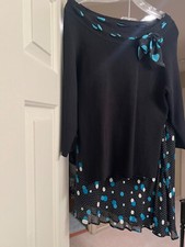 Style & Co Nero Blu Pois