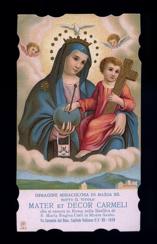 Antico santino cromo holy - santino, card