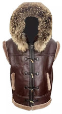 Gilet in pelliccia di pelle