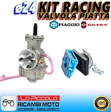 CARBURATORE RACING POLINI PWK ø24 + COLLETTORE DRITTO PIAGGIO NRG MC2 MC3 H2O