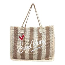 Borsa Paglia Sweet Years Mare Spiaggia Lago Barca Shopping Donna Ragazza Estate