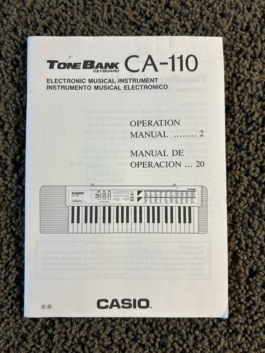 Casio 110 tone bank - ca-110,