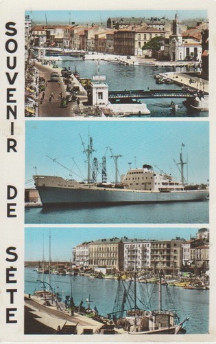 Cartolina souvenir sète - cartolina, de