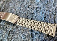 Bracciale Nos Vintage Enicar 22mm Fine Dritta Stile Presidente.