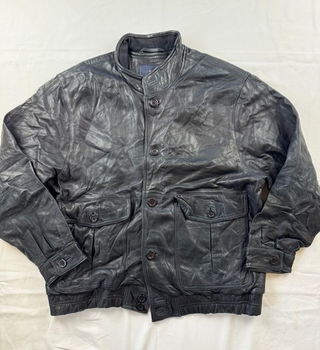 Giacca uomo vera - pelle, nera