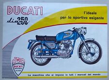 F012 FOGLIO PUBBLICITARIO MOTO DUCATI DIANA 250  CON CARATTERISTICHE ANNI 60/70