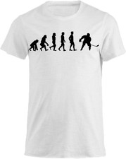 Maglia T-shirt Uomo & Bambino - Evoluzione Uomo Hockey - humor divertente