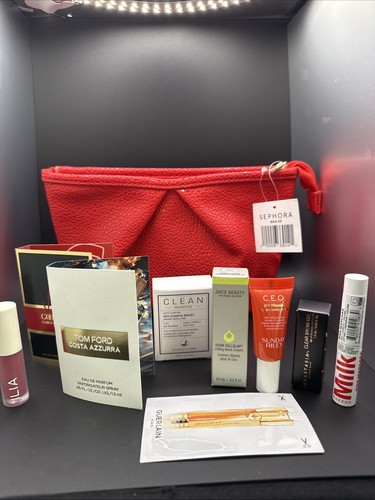 Sephora red bag with - sephora~red,