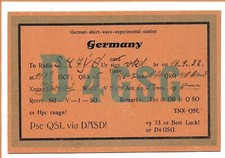 QSL Radio sperimentale tedesca