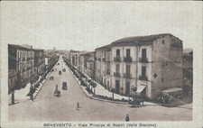 v786 cartolina benevento citta' viale principe di napoli dalla stazione
