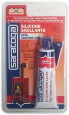 Saratoga SILICONE SIGILLANTE Alta Temperatura Nero 60ml