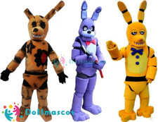 Costume mascotte adulto coniglietto raccapricciante Freddy FNAF Halloween Natale compleanno