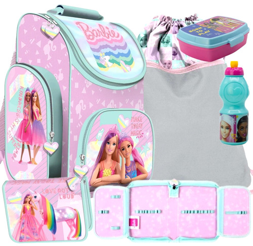 Zaino scuola barbie - set,