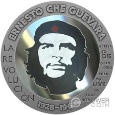 CHE GUEVARA Bernit Viso 1 Oz Moneta Argento 100 Franchi CFA Congo 2023