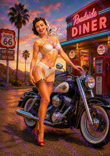 Poster pin ragazza auto - poster,