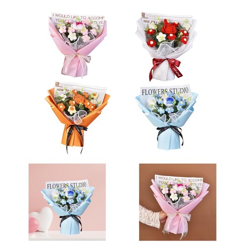 Bouquet fiori all uncinetto - di,