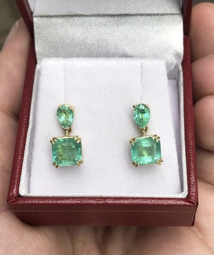 Orecchini oro smeraldo - kt,