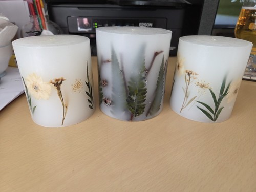 Set grandi candele fatte - candele,